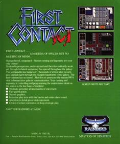 First Contact - Box - Back Image