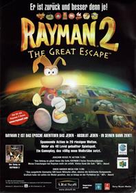 Rayman 2: The Great Escape - Advertisement Flyer - Front Image