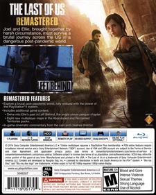The Last of Us Remastered - Box - Back Image