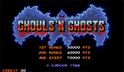 Ghouls'n Ghosts - Screenshot - Game Title Image