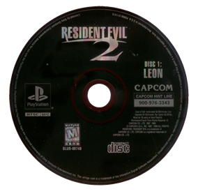 Resident Evil 2: Dual Shock Ver. - Disc Image