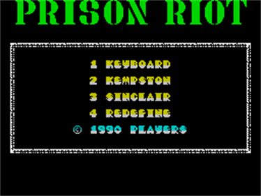 Prison Riot - Screenshot - Game Select Image