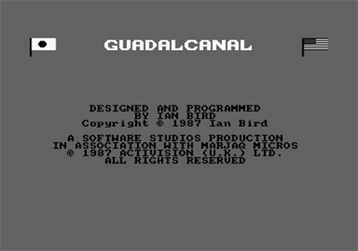 Guadalcanal - Screenshot - Game Title Image