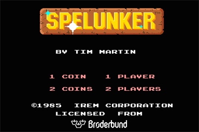 Spelunker - Screenshot - Game Title Image
