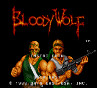 Bloody Wolf - Screenshot - Game Title Image