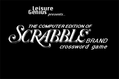 The Computer Edition of Scrabble Brand Crossword Game - Screenshot - Game Title Image