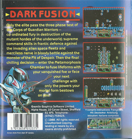 Dark Fusion - Box - Back Image