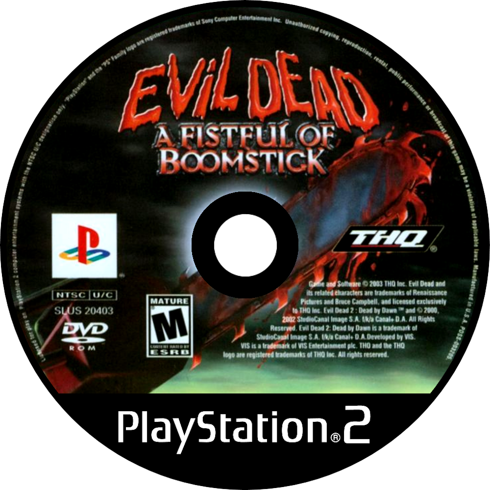 Evil Dead - A Fistful of Boomstick - Sony Playstation 2 PS2 - Editorial use  only Stock Photo - Alamy