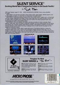 Silent Service: The Submarine Simulation - Box - Back Image