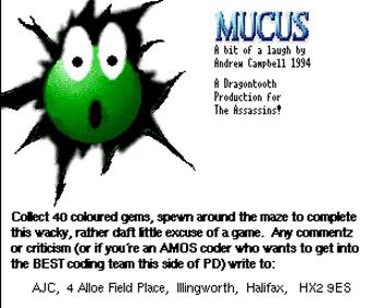 Mucus - Screenshot - Game Title Image