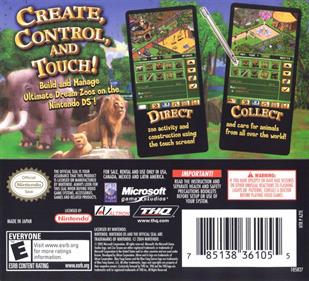 Zoo Tycoon DS - Box - Back Image