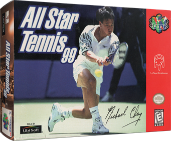 All Star Tennis 99 - Box - 3D Image