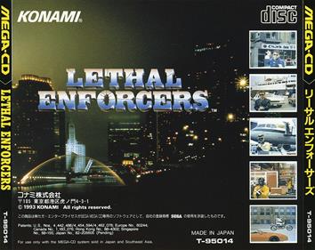Lethal Enforcers - Box - Back Image