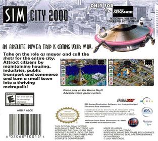 SimCity 2000 - Box - Back Image