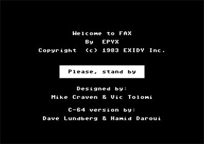 FAX - Screenshot - Game Title Image