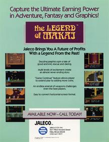 Legend of Makai - Advertisement Flyer - Front