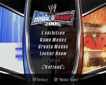 WWE SmackDown! vs. Raw 2006 - Screenshot - Game Select Image