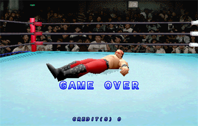 Zen Nippon Pro-Wrestling Featuring Virtua - Screenshot - Game Over Image