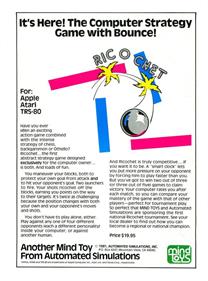 Ricochet - Advertisement Flyer - Front Image