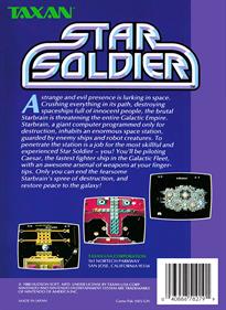 Star Soldier - Box - Back Image