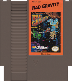 The Adventures of Rad Gravity - Fanart - Cart - Front Image