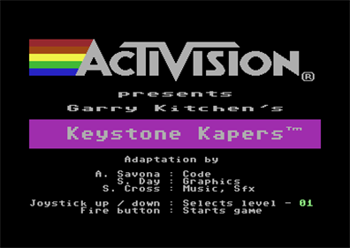 Keystone Kapers - Screenshot - Game Title Image