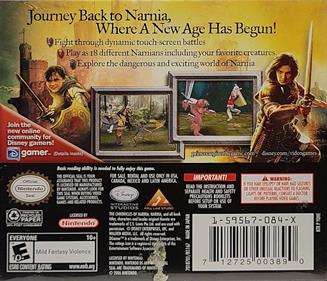 The Chronicles of Narnia: Prince Caspian - Box - Back Image