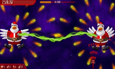 Chicken Invaders: Ultimate Omelette: Christmas Edition - Screenshot - Gameplay Image