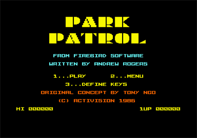 Park Patrol  - Screenshot - Game Select Image