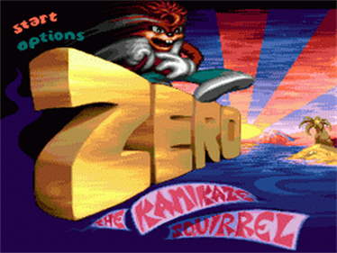 Zero the Kamikaze Squirrel - Screenshot - Game Title Image