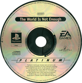 007: The World Is Not Enough - Disc Image