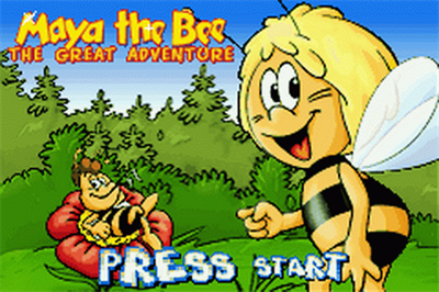 Maya the Bee: The Great Adventure - Screenshot - Game Title Image