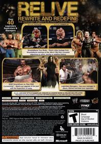 WWE Legends of Wrestlemania - Box - Back Image