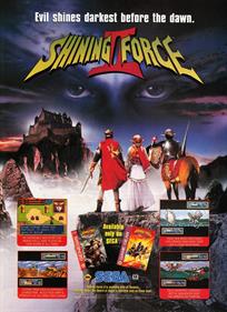 Shining Force II - Advertisement Flyer - Front Image