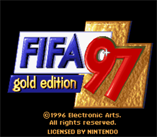 FIFA Soccer 97 - Screenshot - Game Title Image