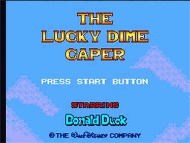 The Lucky Dime Caper Starring Donald Duck - Screenshot - Game Title Image