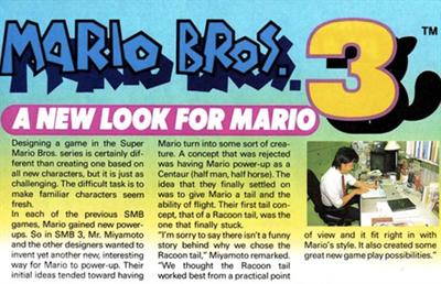 Super Mario Bros. 3 - Advertisement Flyer - Front Image