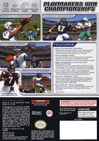 Madden NFL 2004 - Box - Back Image