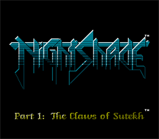 Nightshade - Screenshot - Game Title Image