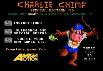 Charlie Chimp: Special Edition 96 - Screenshot - Game Title Image