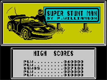 Super Stunt Man - Screenshot - High Scores Image