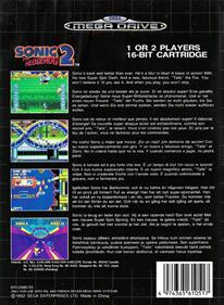 Sonic the Hedgehog 2 - Box - Back Image