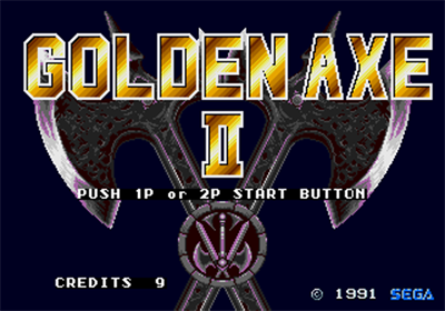 Golden Axe II - Screenshot - Game Title Image