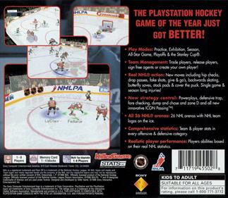 NHL FaceOff '97 - Box - Back Image