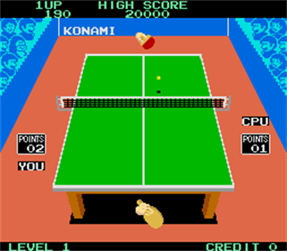Konami's Ping-Pong - Screenshot - Gameplay Image