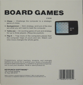Backgammon (Keypunch Software) - Box - Back Image