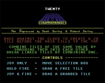 Twenty - Screenshot - Game Title Image