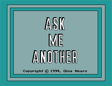 Ask Me Another - Screenshot - Game Title Image