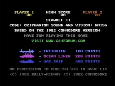 Seawolf II - Screenshot - Game Title Image
