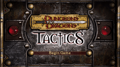 Dungeons & Dragons Tactics - Screenshot - Game Title Image